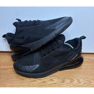 Nike Air Max 270 Men's Running Shoes Triple Black Sneakers AH8050-005 Size 13